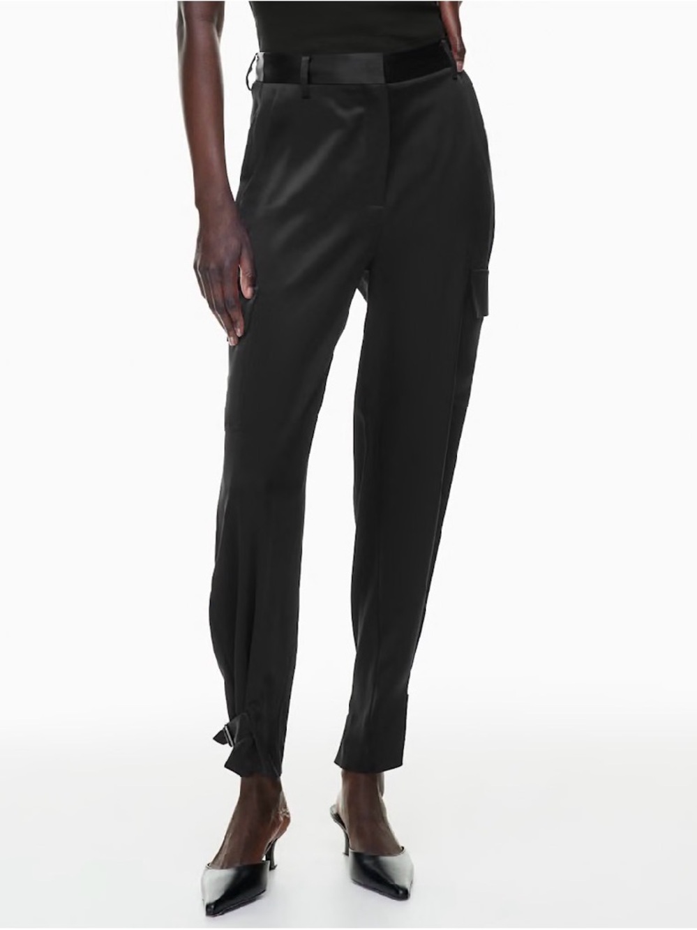 Aritzia Babaton refined satin Cargo pant